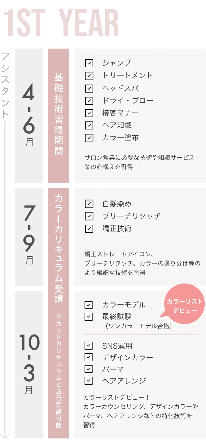 1年目カリキュラム